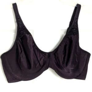 Bali (36D) Classic Black Bra With Floral Design On Straps